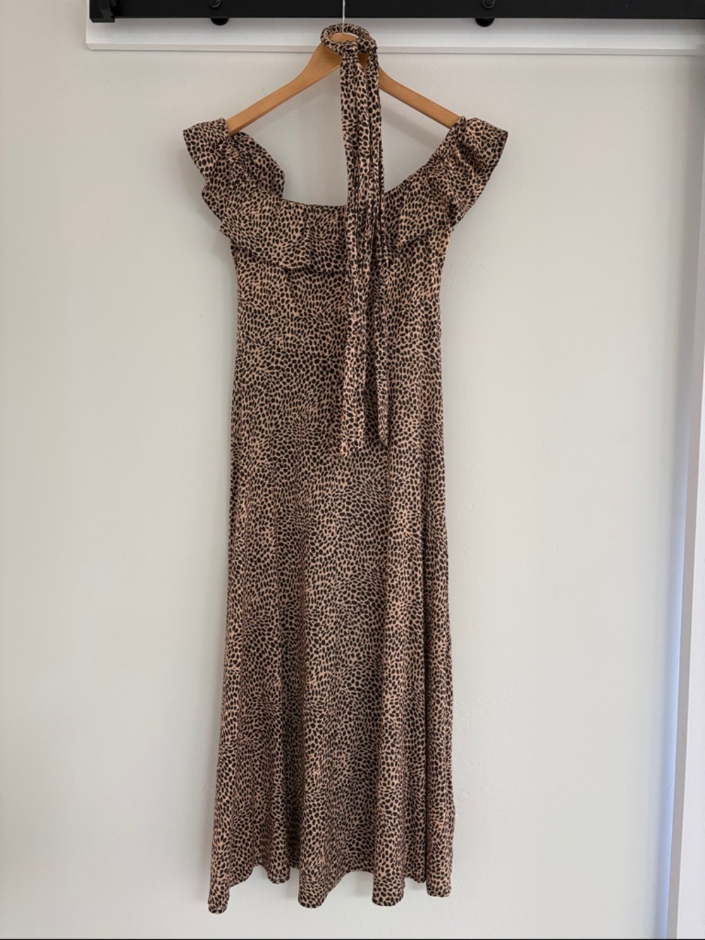 Leopard Print Midi Dress